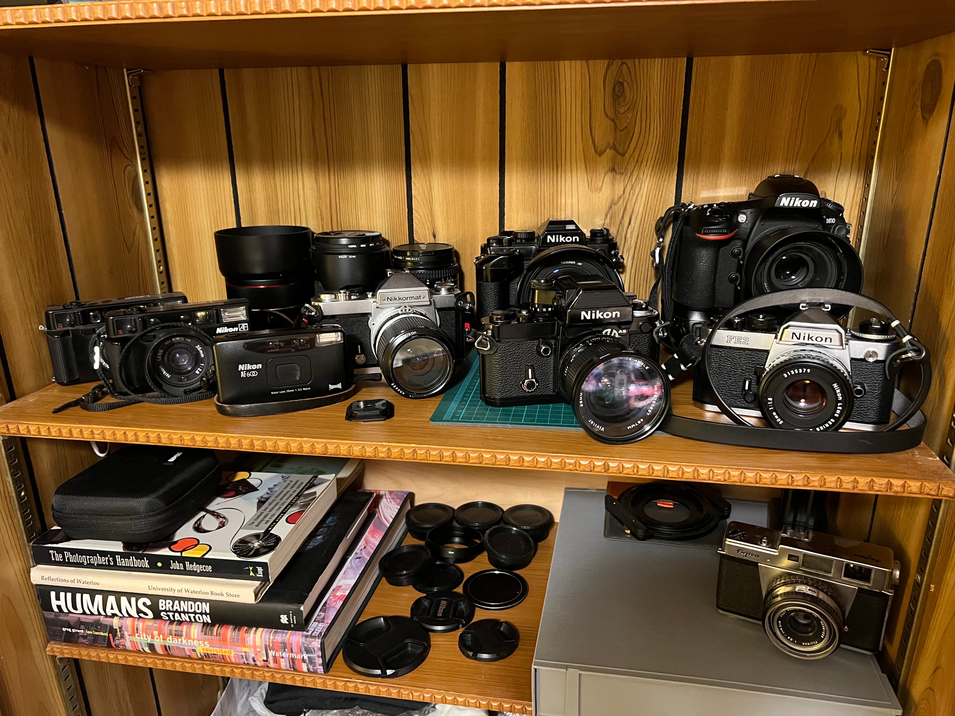 my incomplete collection of cameras
