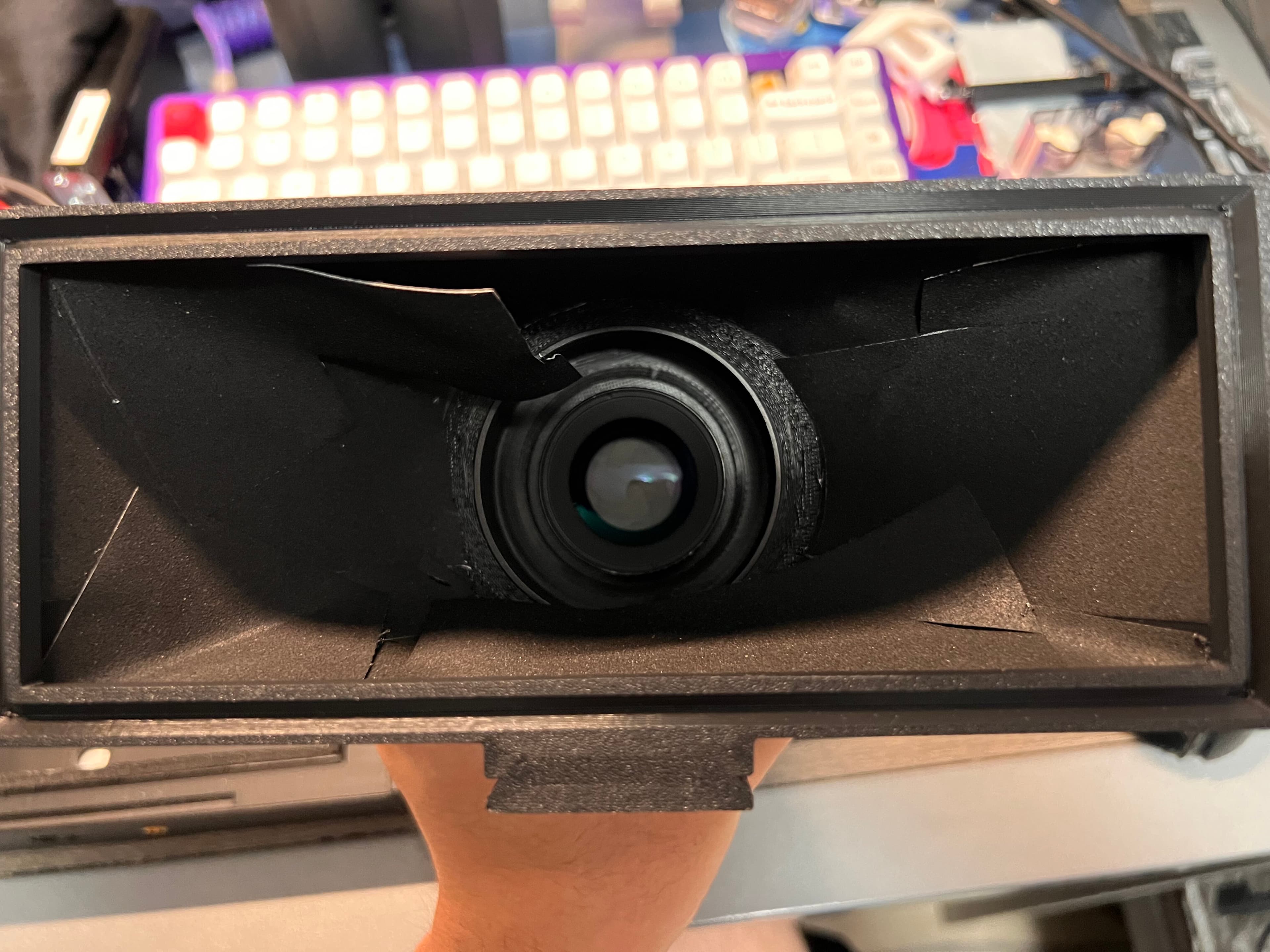Also coming off from the inside of the lens cone