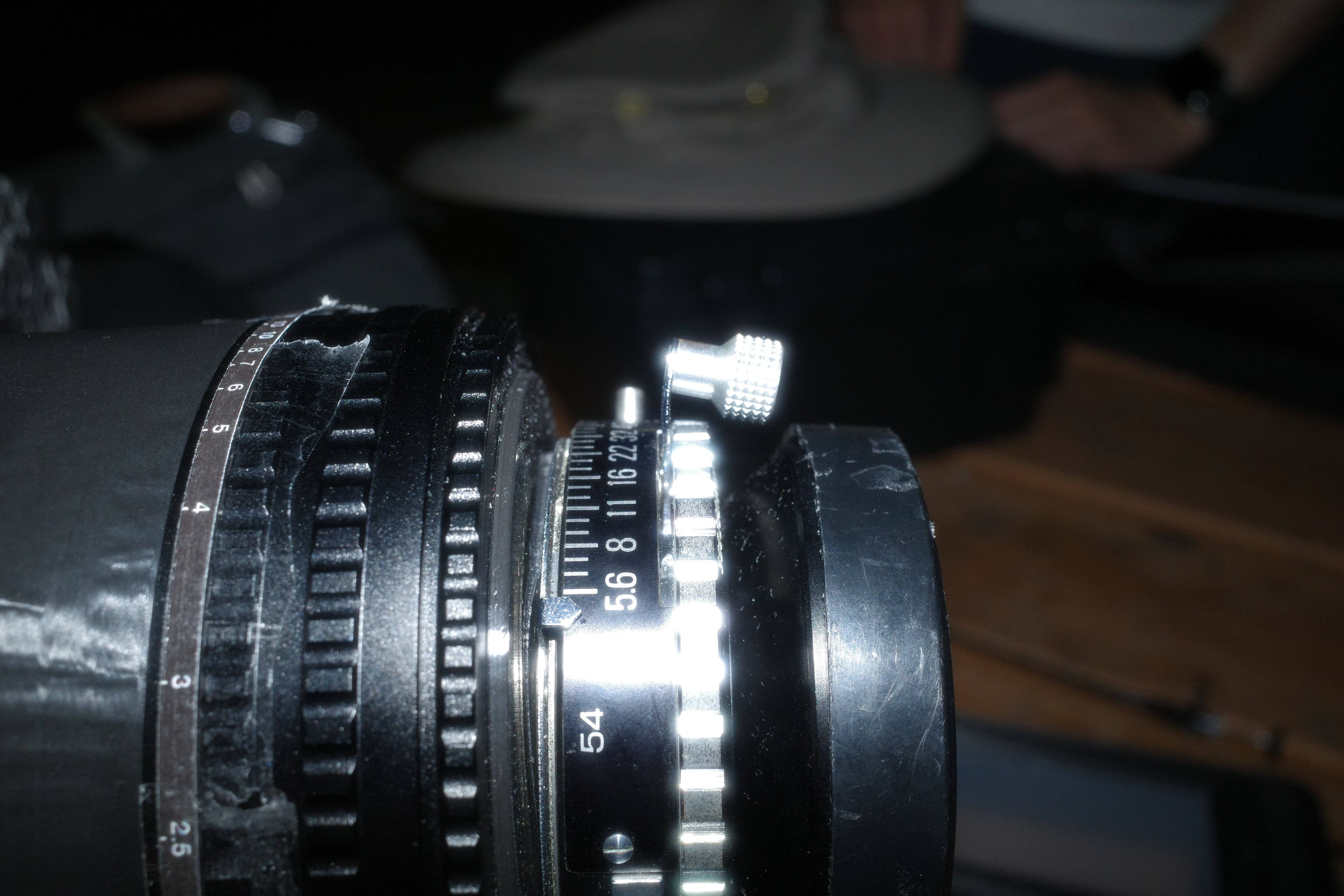The shutter cocking lever got slightly bent