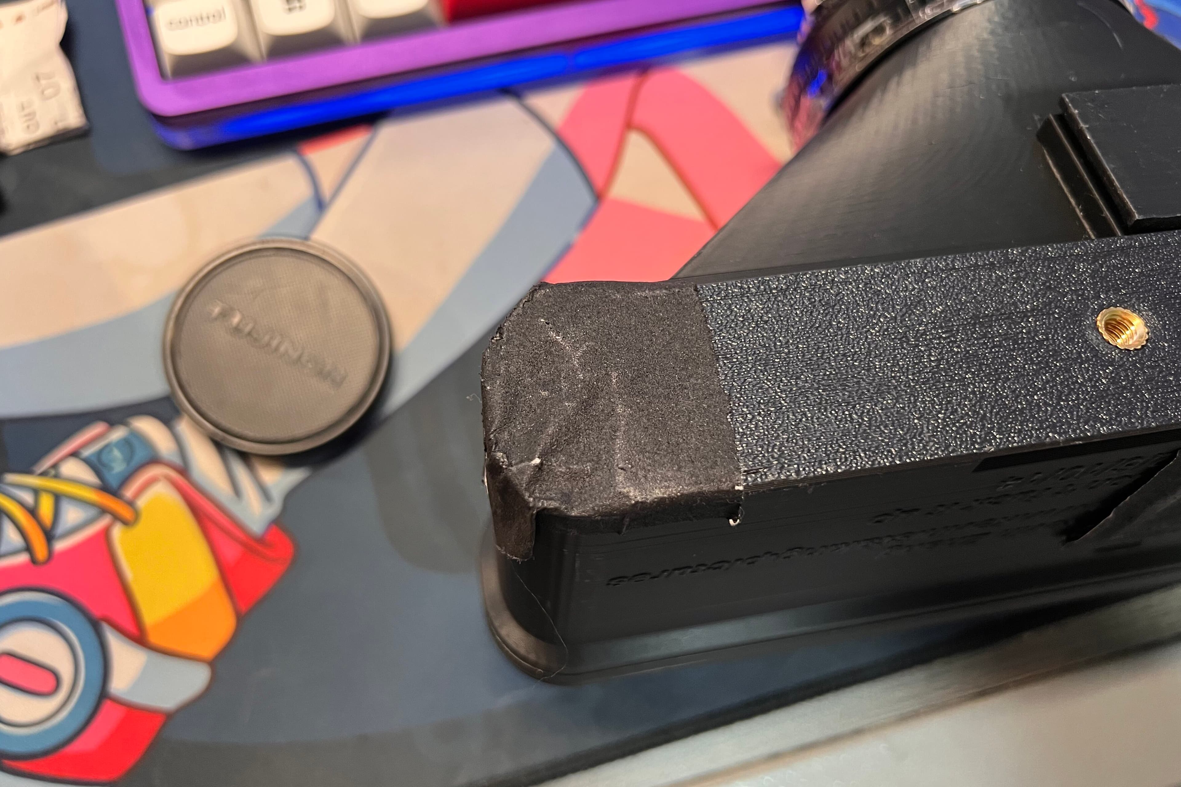 Covered the hole up with more tape