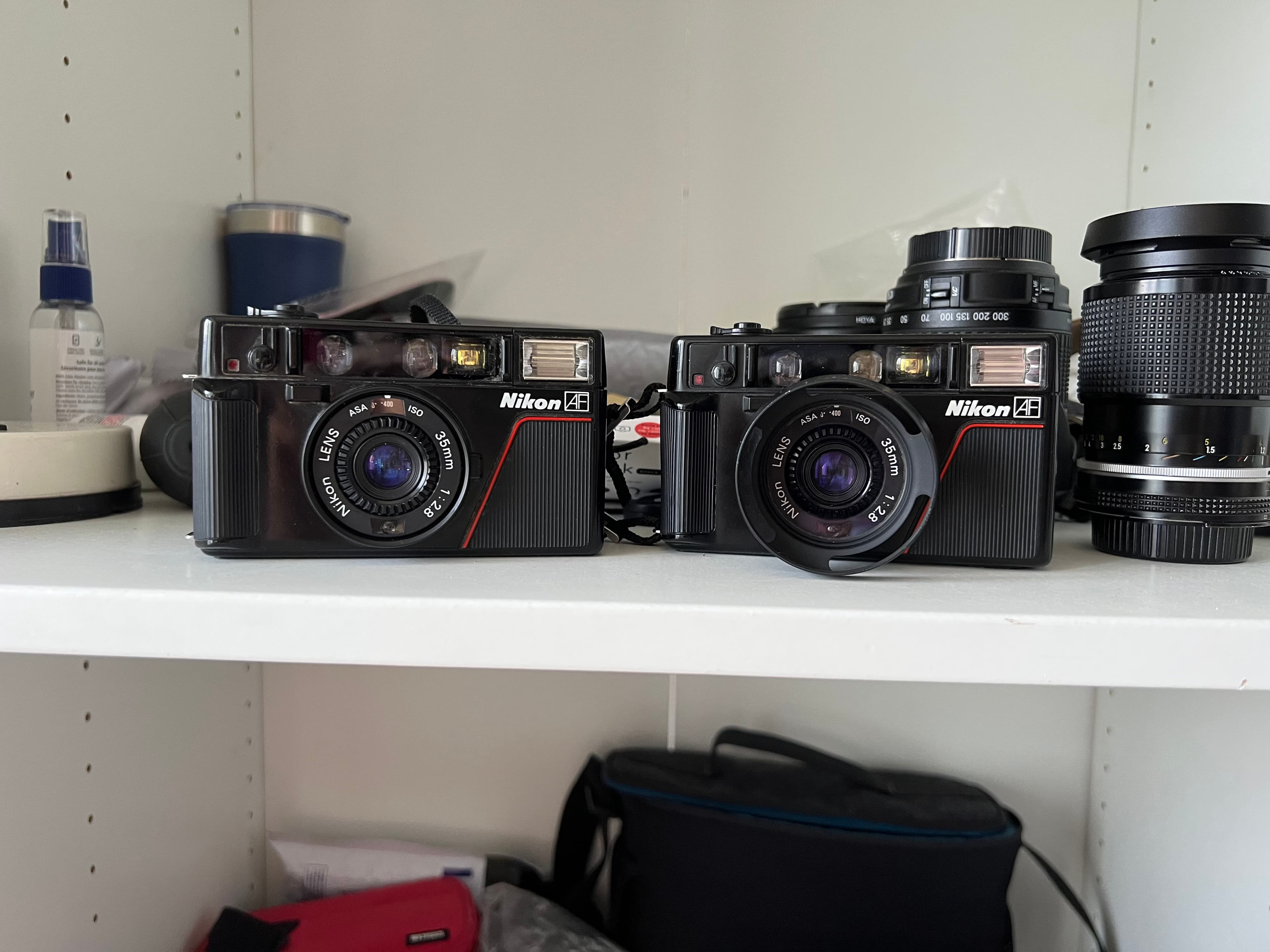 a pair of Nikon L35AFs
